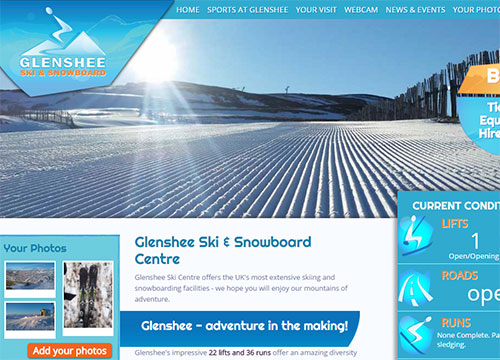 Book Sking at Glenshee Scotland's biggest snow sports resport